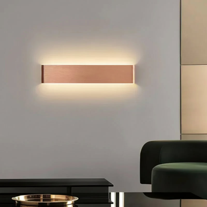 Modern LED Wall Lamp | Rechargeable | Up &amp; Down Lighting | Bedside, Staircase &amp; Bathroom Fixture