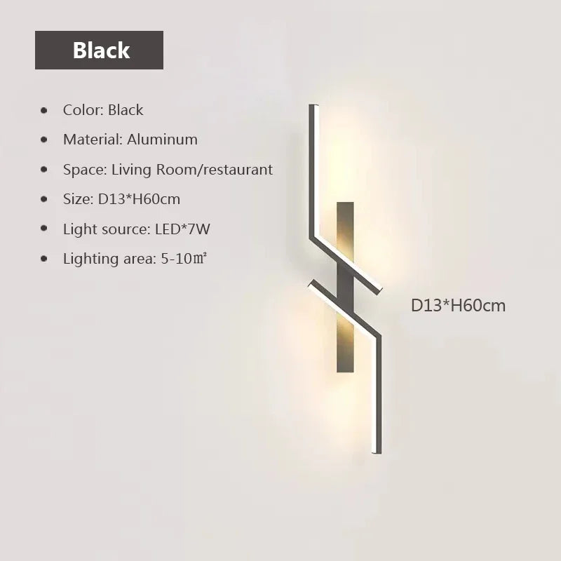 Minimalist LED Strip Wall Light | Touch Control | Rechargeable | TV &amp; Sofa Background Lighting