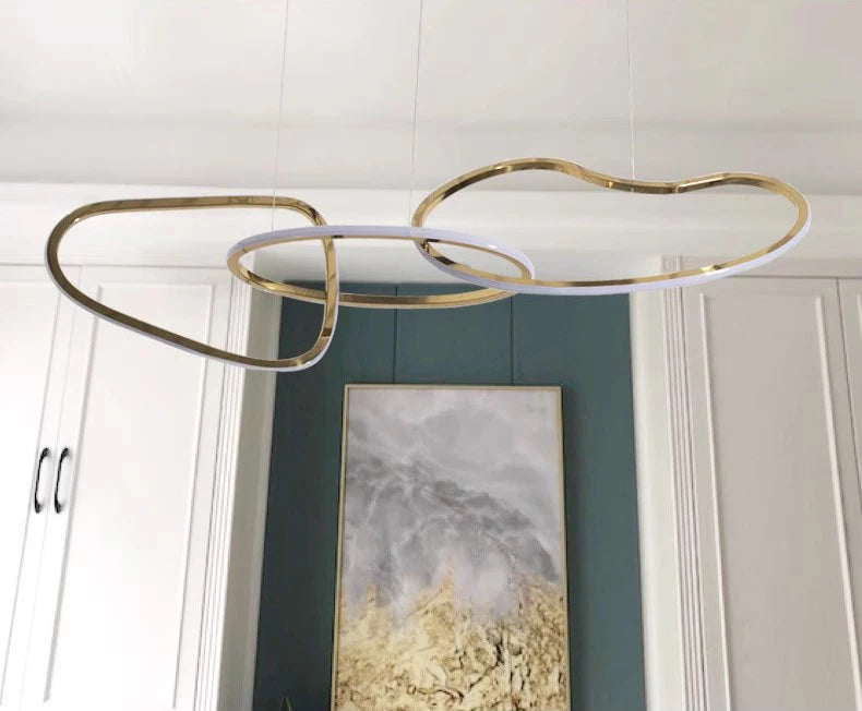 Modern LED Wave Pendant Light | Ceiling Pendant | Dining Room & Living Room | Contemporary Home Lighting
