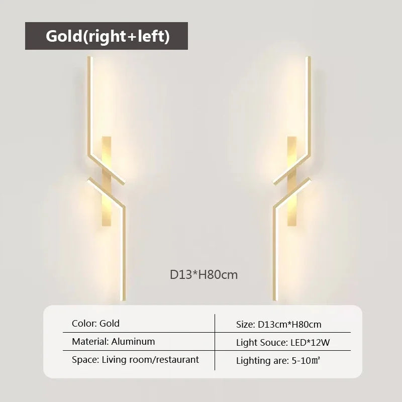 Minimalist LED Strip Wall Light | Touch Control | Rechargeable | TV &amp; Sofa Background Lighting
