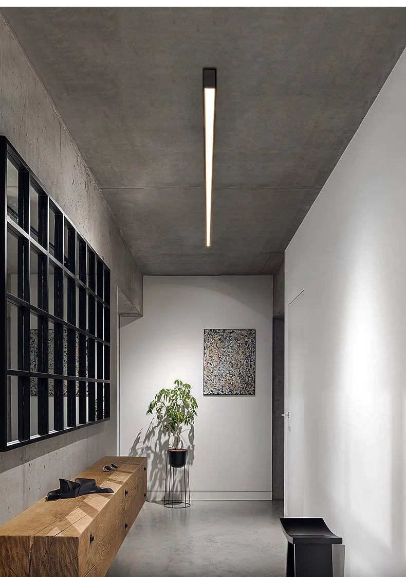 Modern LED Strip Ceiling Light | Surface Mount Linear Light | Living Room Bedroom Kitchen Corridor | Minimalist Flush Mount