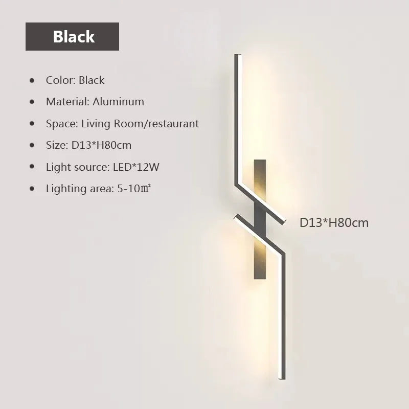 Minimalist LED Strip Wall Light | Touch Control | Rechargeable | TV &amp; Sofa Background Lighting