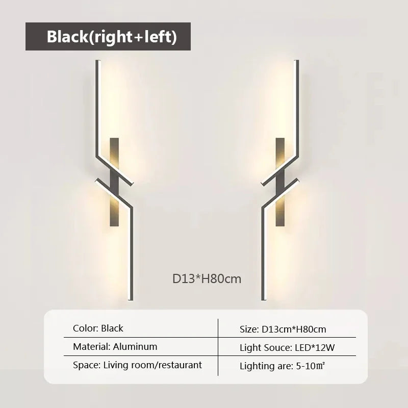 Minimalist LED Strip Wall Light | Touch Control | Rechargeable | TV &amp; Sofa Background Lighting