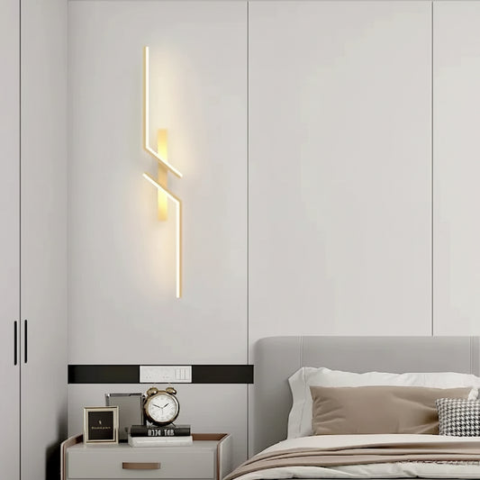 Minimalist LED Strip Wall Light | Touch Control | Rechargeable | TV &amp; Sofa Background Lighting