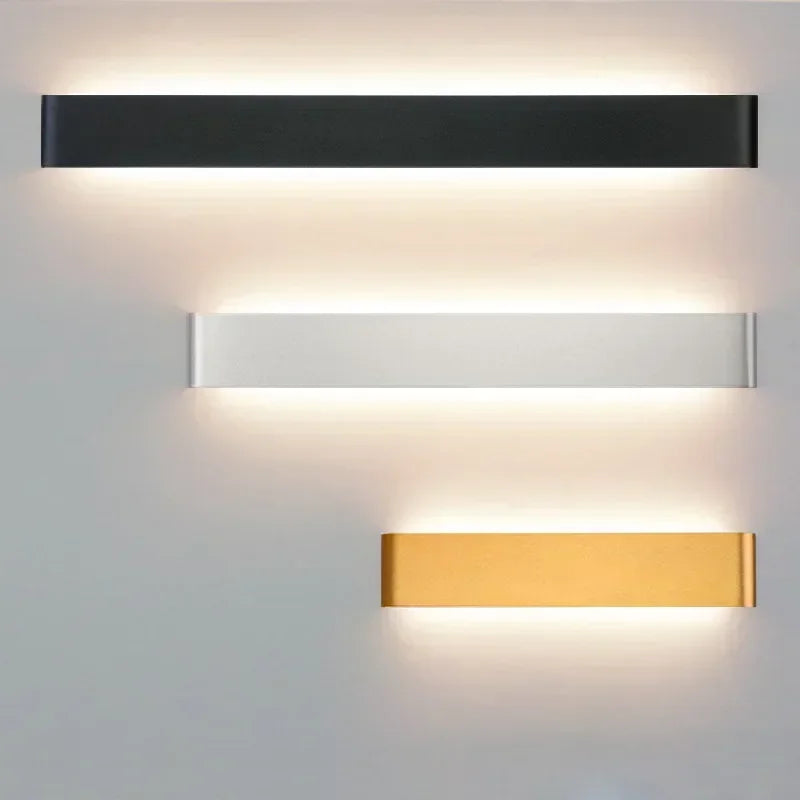 Modern LED Wall Lamp | Rechargeable | Up &amp; Down Lighting | Bedside, Staircase &amp; Bathroom Fixture