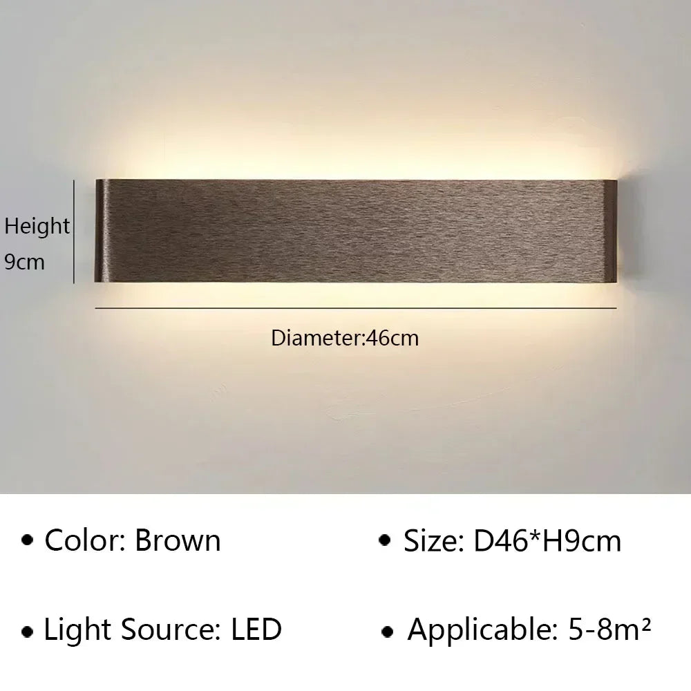 Modern LED Wall Lamp | Rechargeable | Up &amp; Down Lighting | Bedside, Staircase &amp; Bathroom Fixture