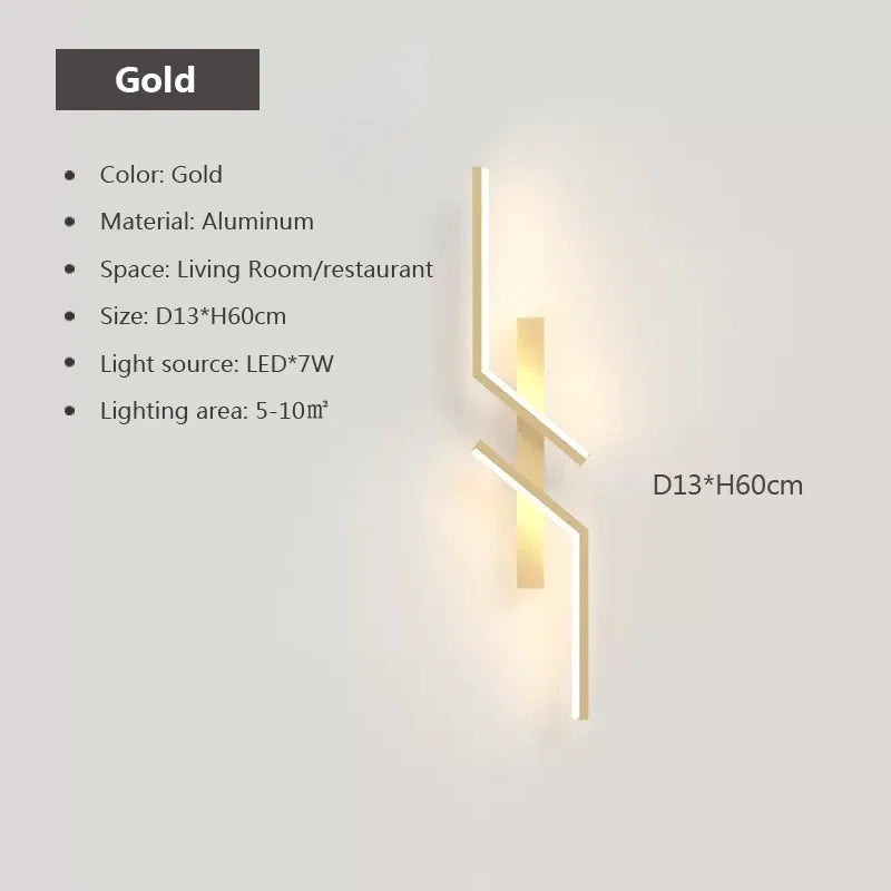 Minimalist LED Strip Wall Light | Touch Control | Rechargeable | TV &amp; Sofa Background Lighting
