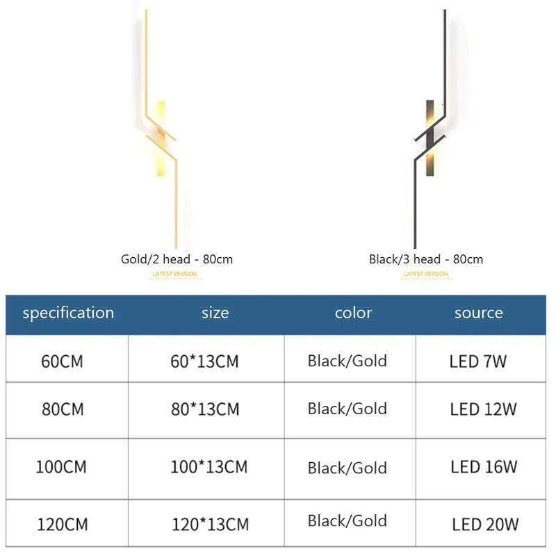 Minimalist LED Strip Wall Light | Touch Control | Rechargeable | TV &amp; Sofa Background Lighting